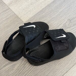 Nike Kids Black Slide Sandals